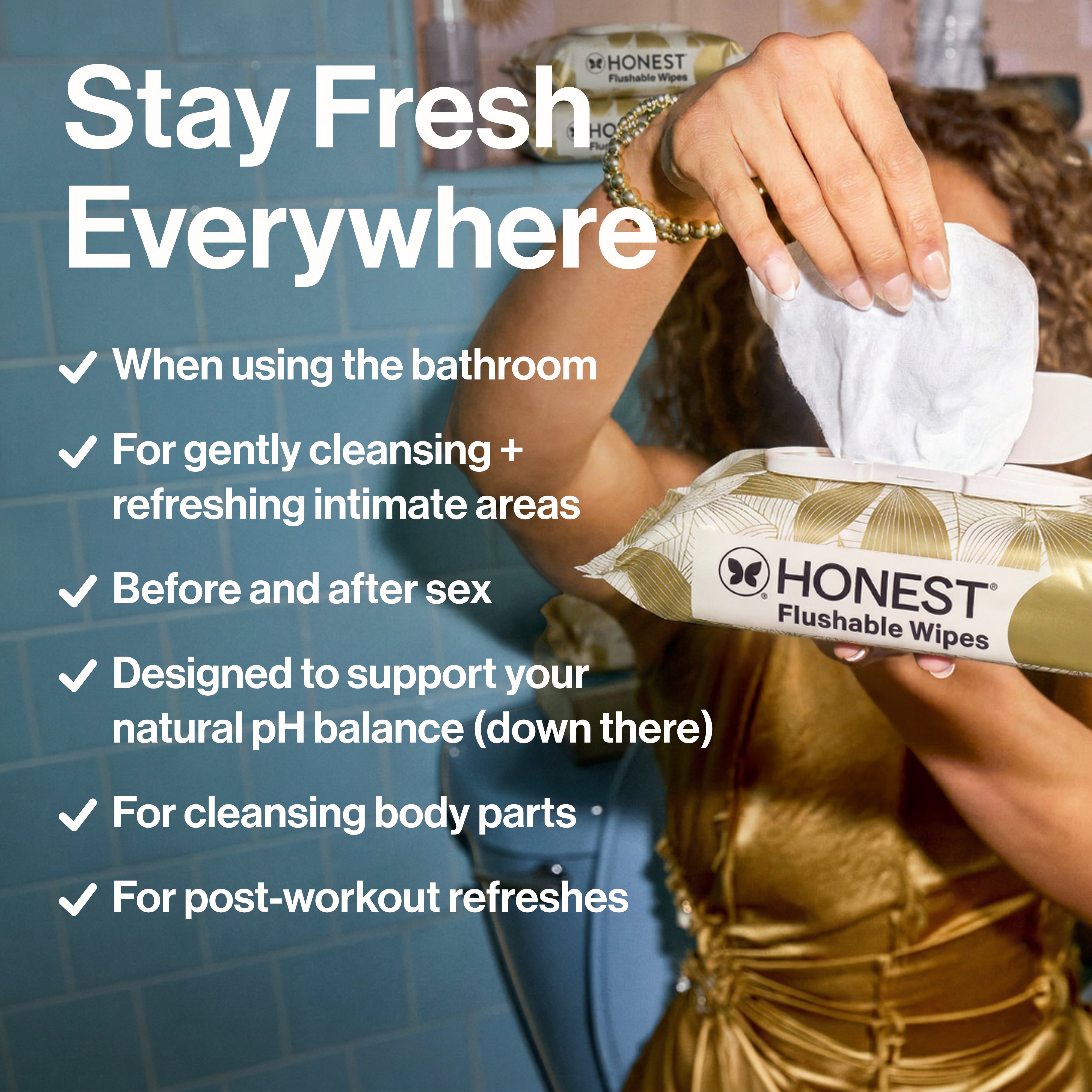 Flushable Wipes, Gilded Wings - Image 5