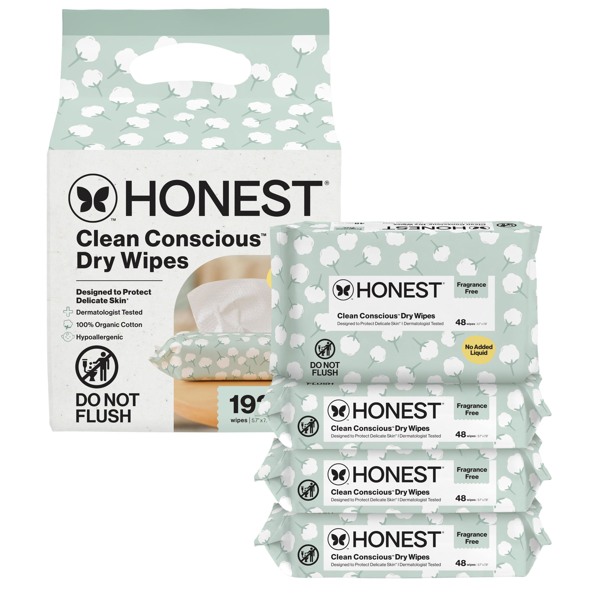 Alternative view of Clean Conscious Dry Wipes
