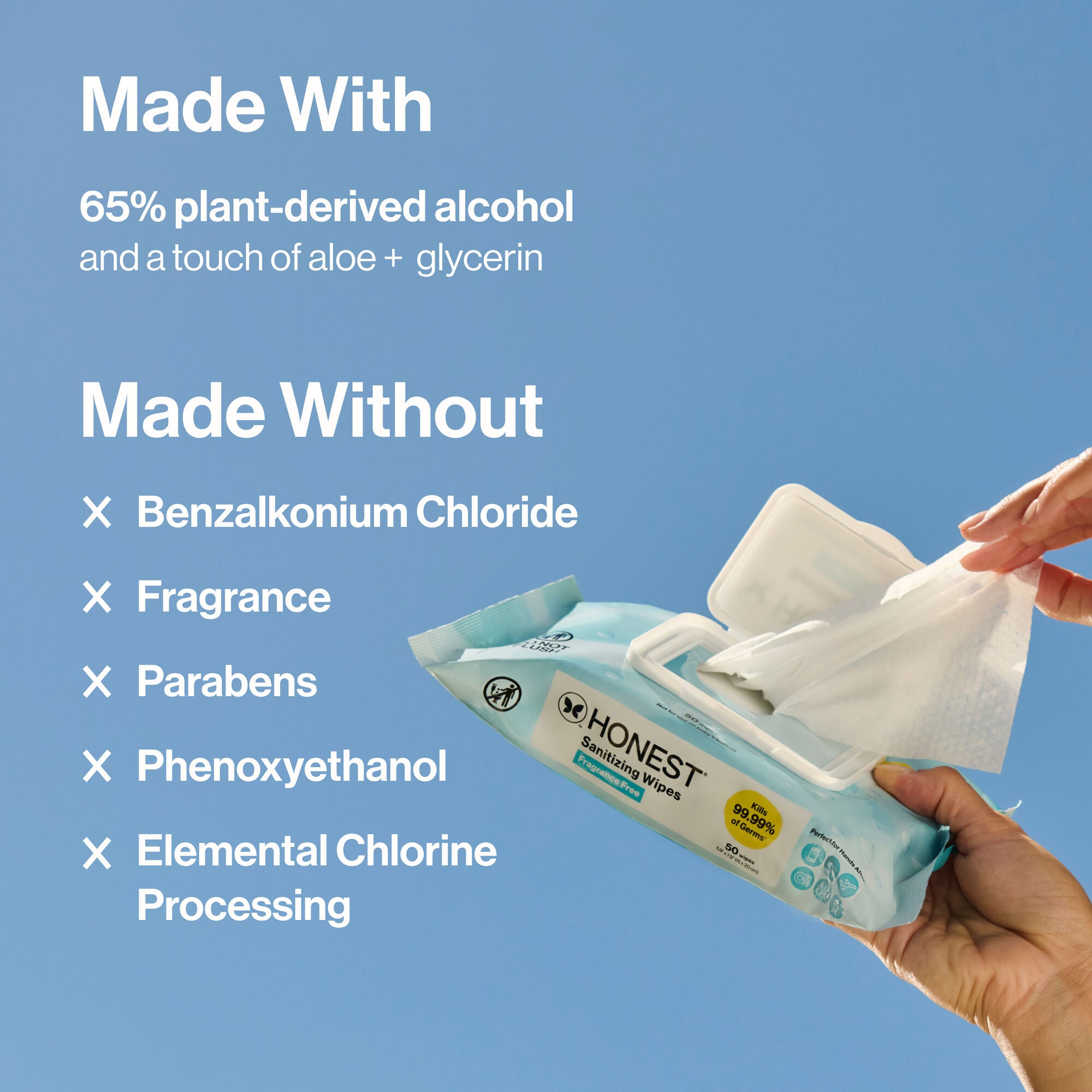 Sanitizing Alcohol Wipes, Free + Clear - Image 8