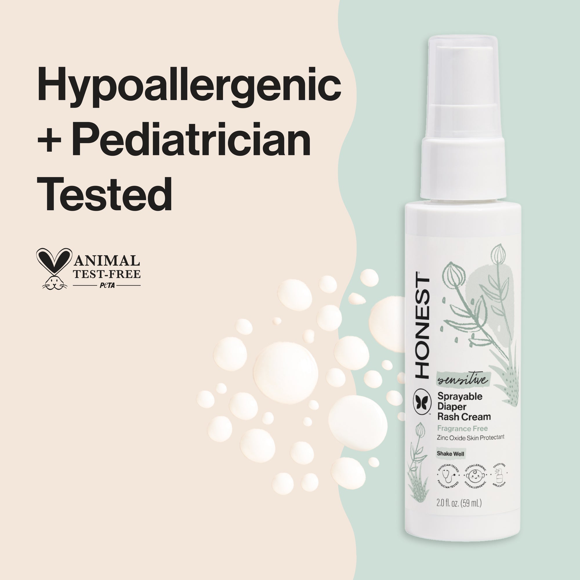 Alternative view of Sprayable Diaper Rash Cream, 2.0 oz