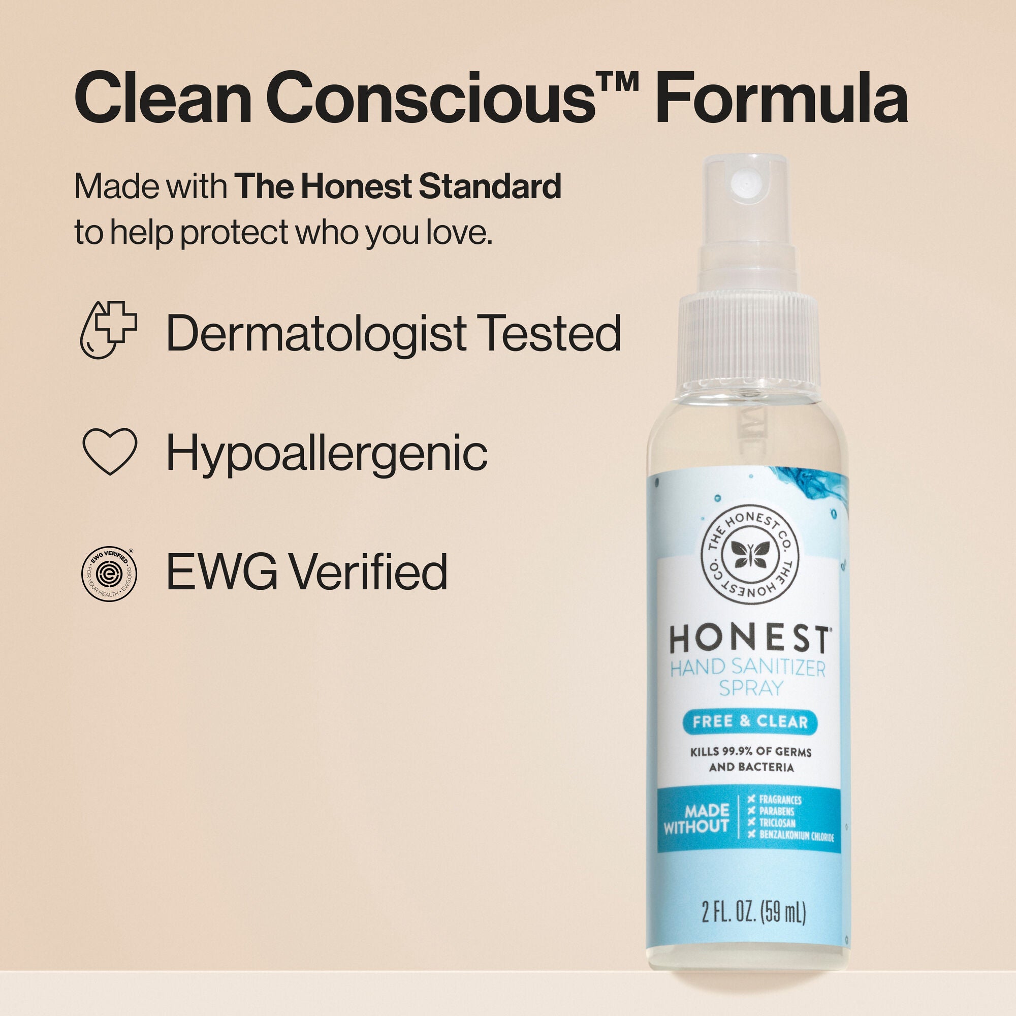 Hand Sanitizer Spray, Free + Clear - Image 7