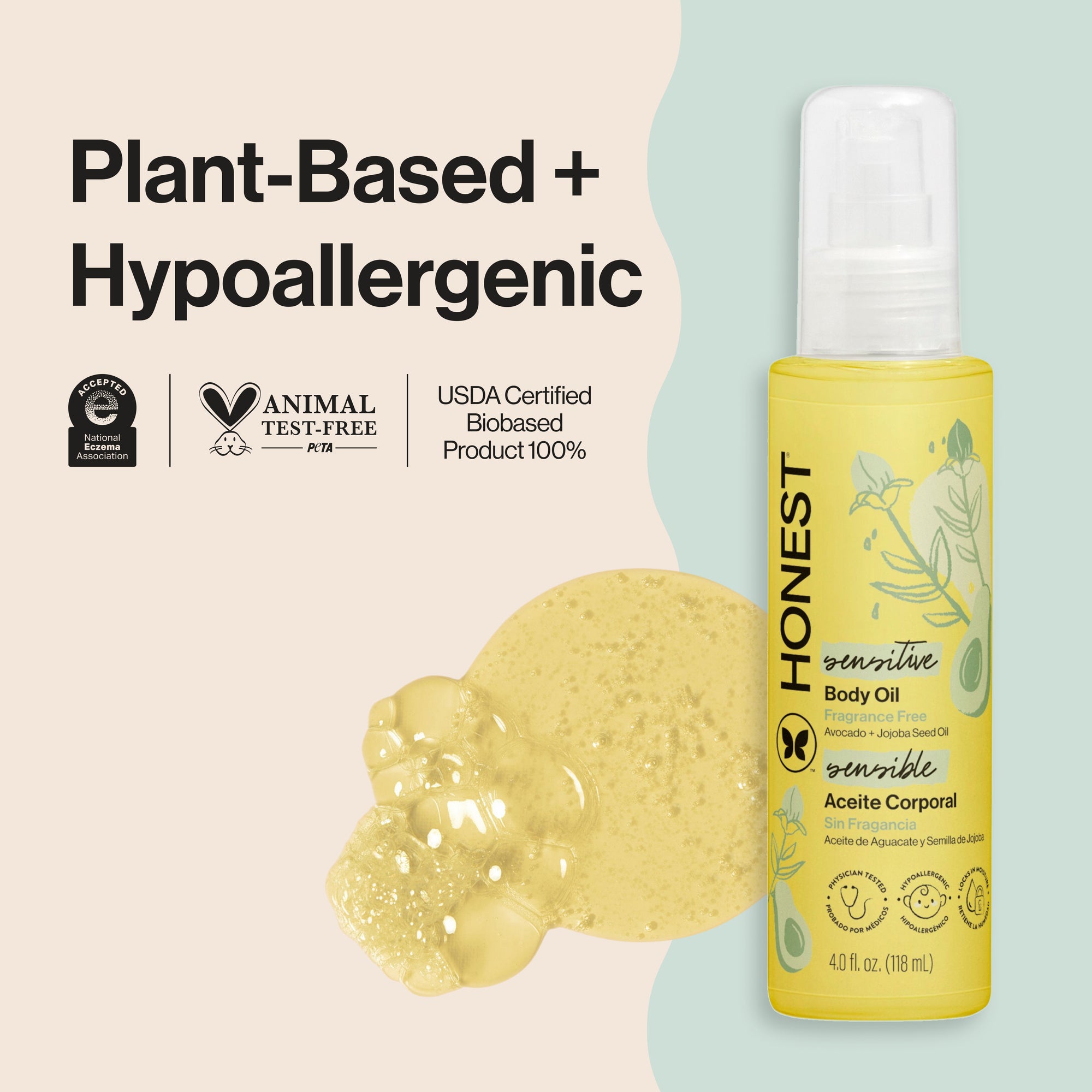 Alternative view of Body Oil, Sensitive