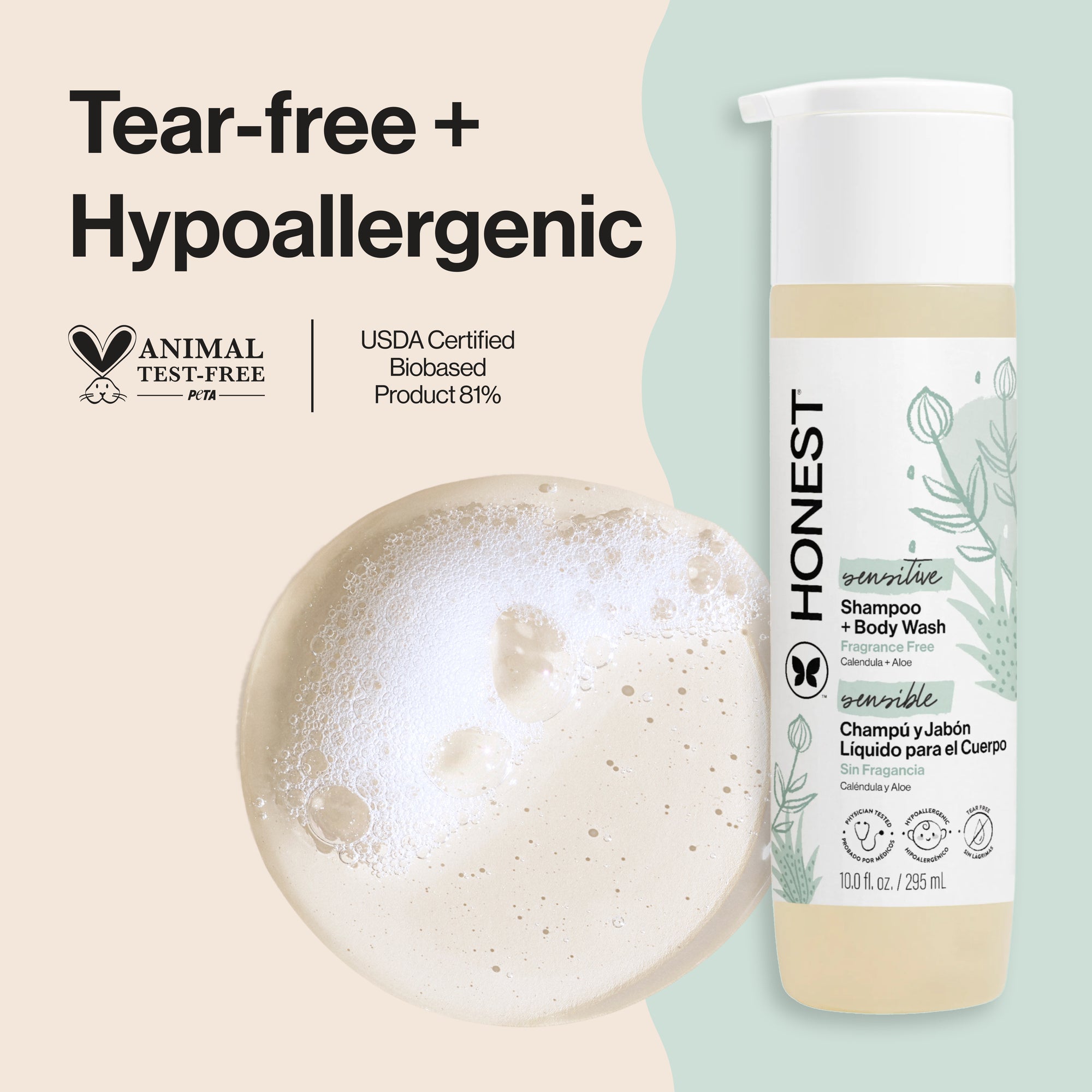 Alternative view of Shampoo + Body Wash, Sensitive