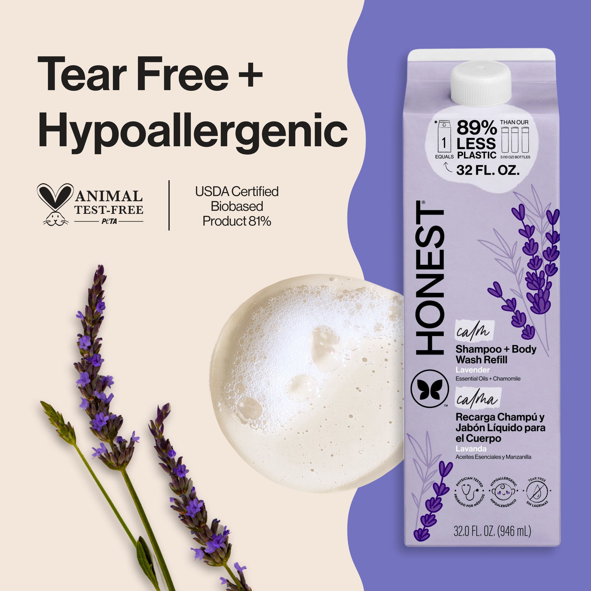 Alternative view of Shampoo Body Wash, Carton Refill, Lavender