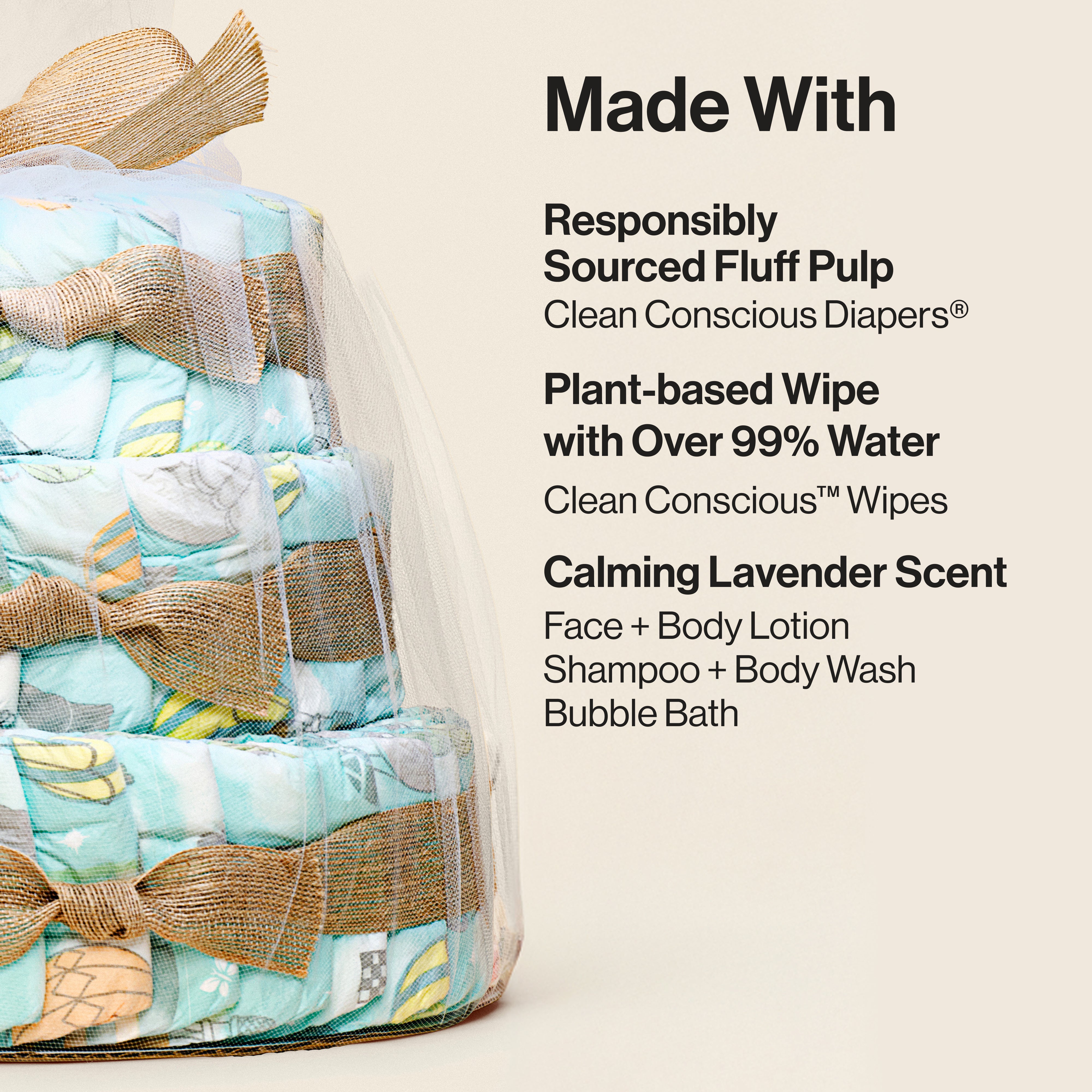 Diaper Cake, Above It All, Deluxe - Image 4