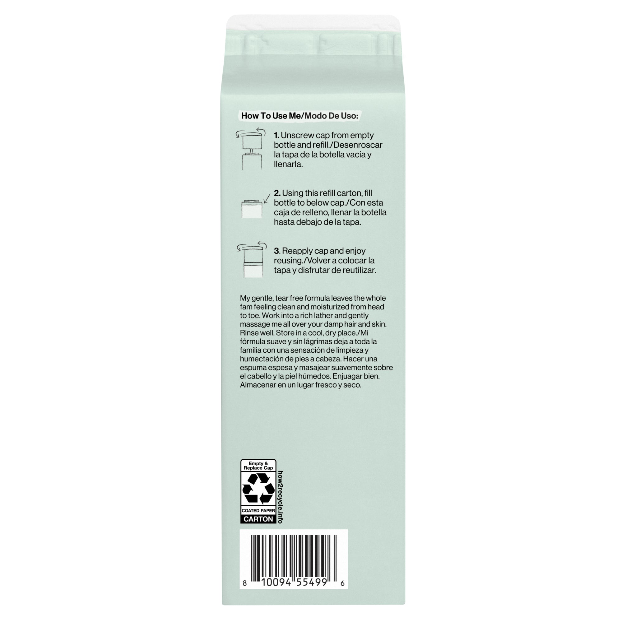 Shampoo Body Wash, Carton Refill, Sensitive - Image 15