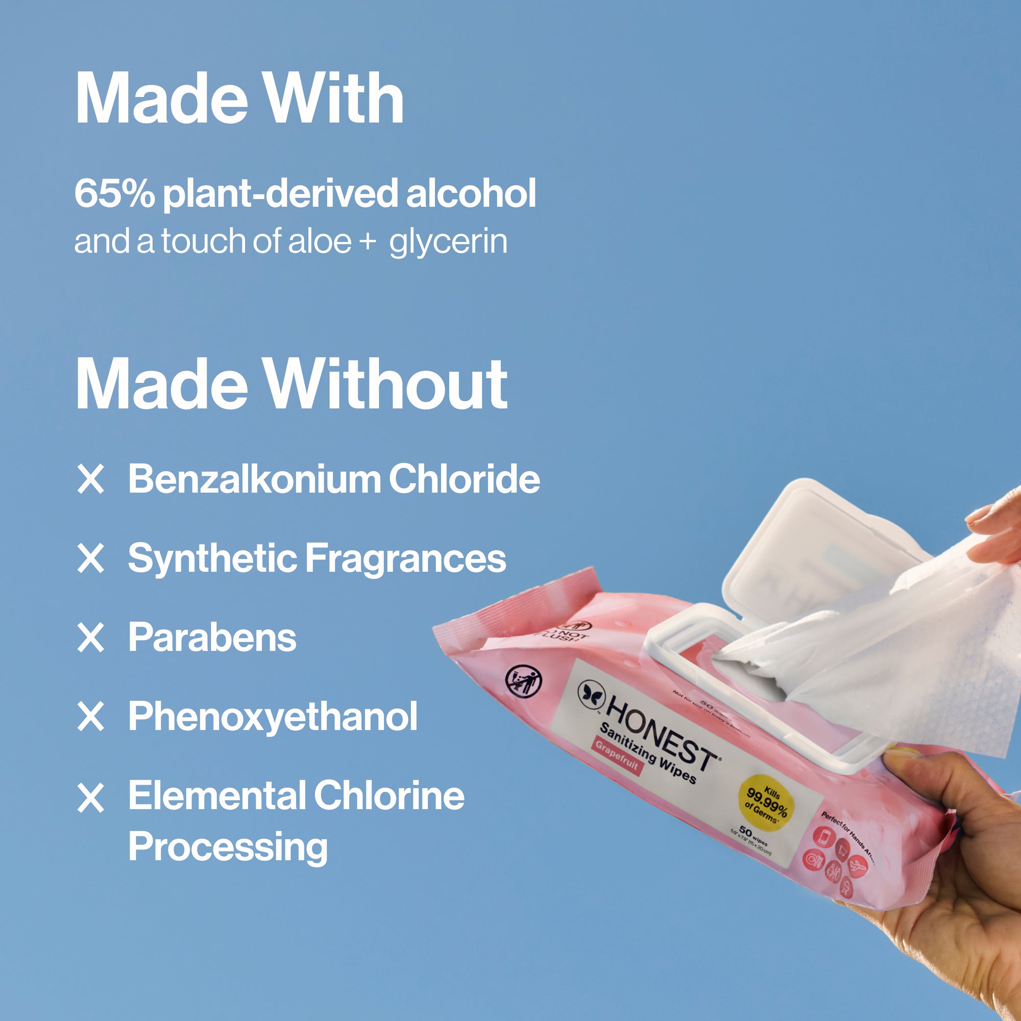 Sanitizing Alcohol Wipes, Grapefruit Grove - Image 8