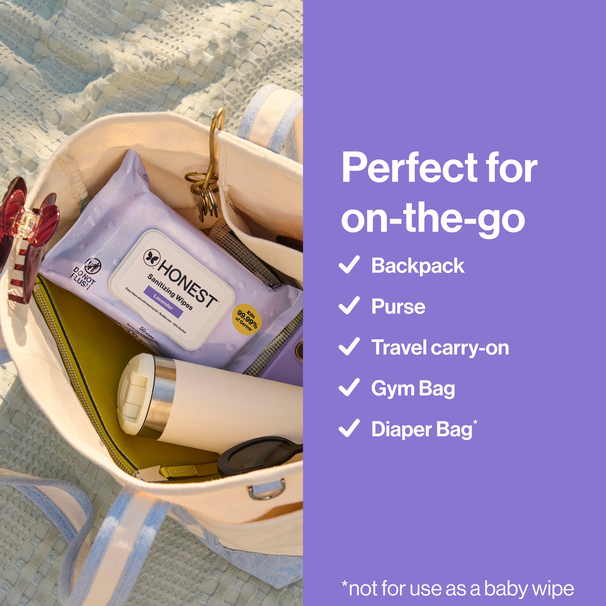 Sanitizing Alcohol Wipes, Lavender Field - Image 7