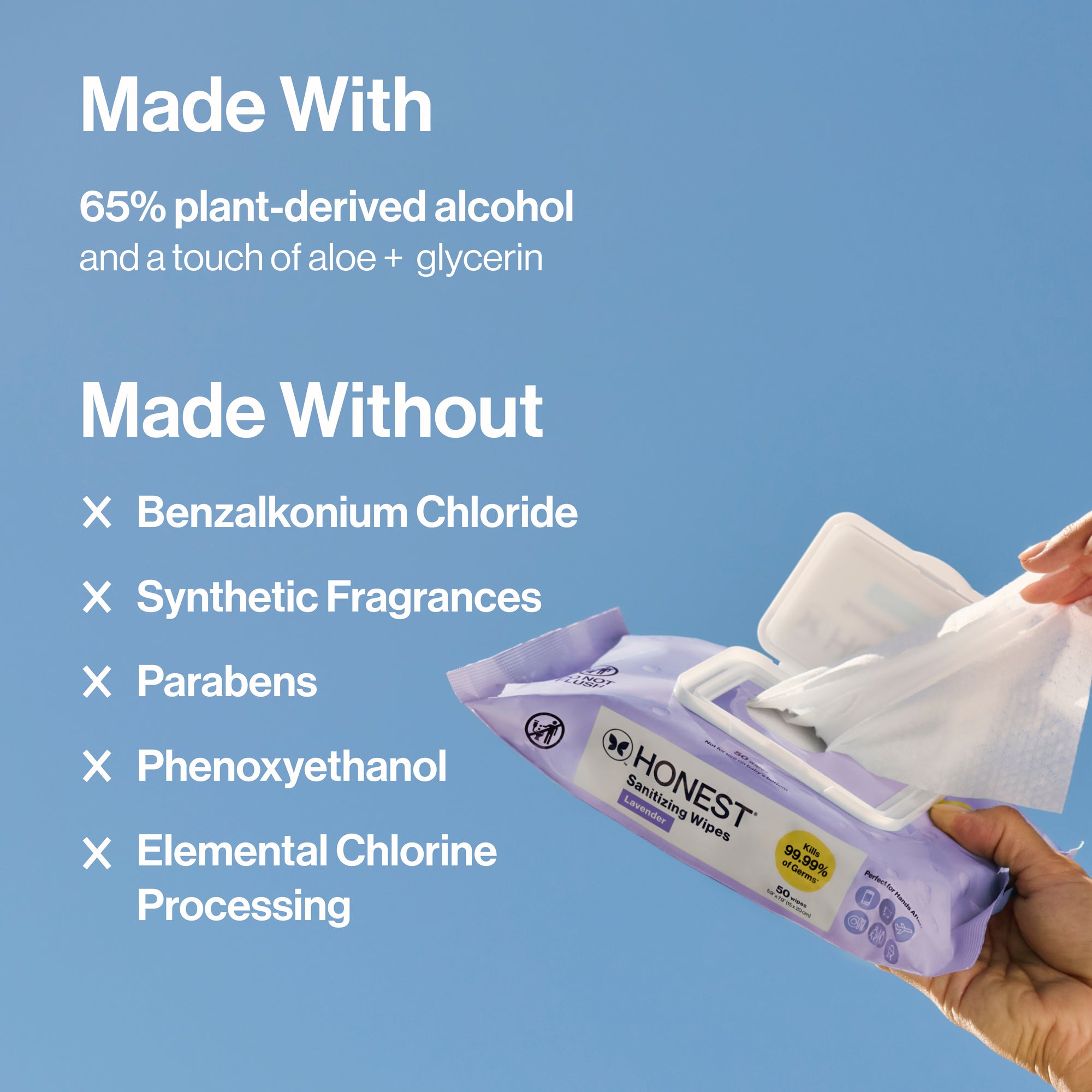 Sanitizing Alcohol Wipes, Lavender Field - Image 8