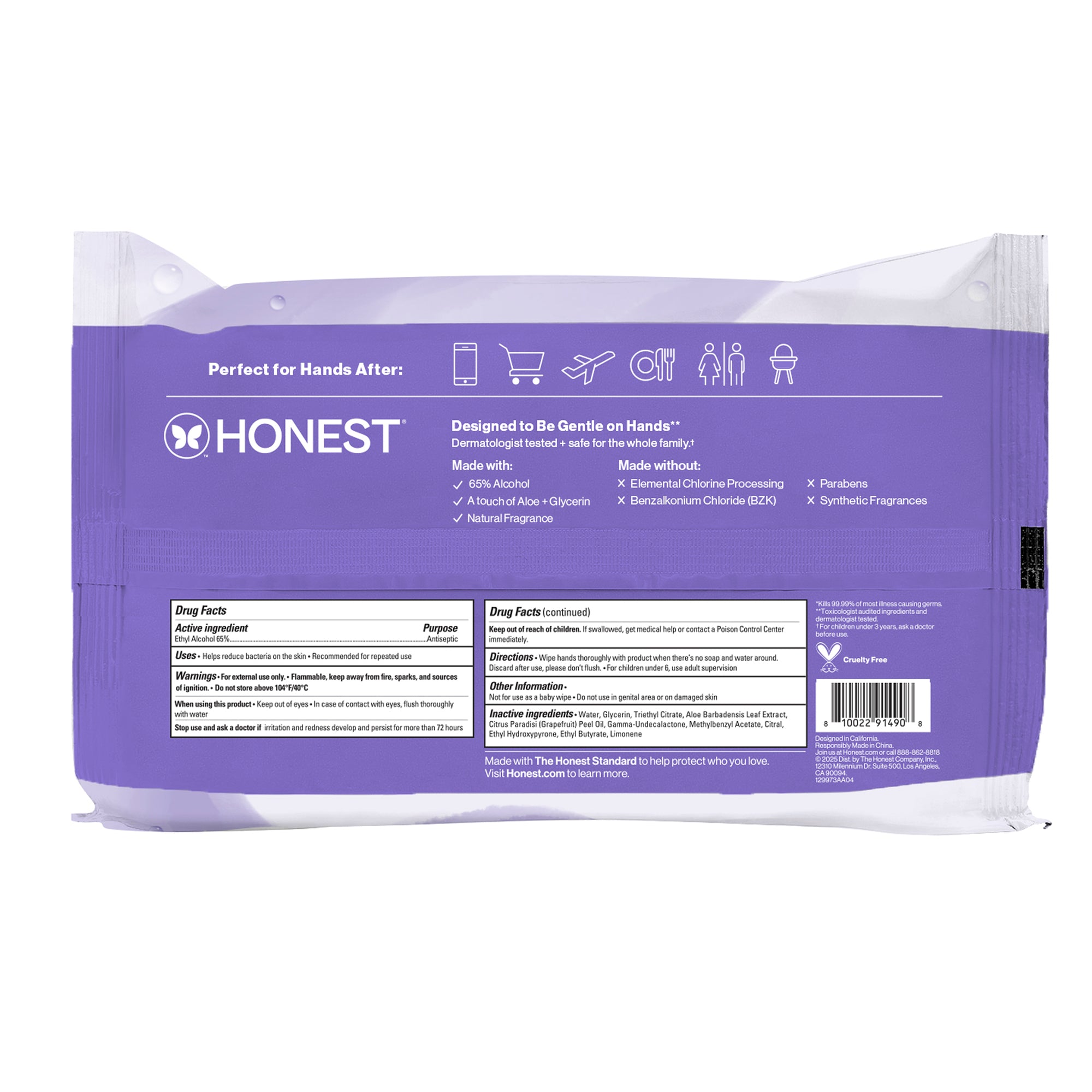 Sanitizing Alcohol Wipes, Lavender Field - Image 14