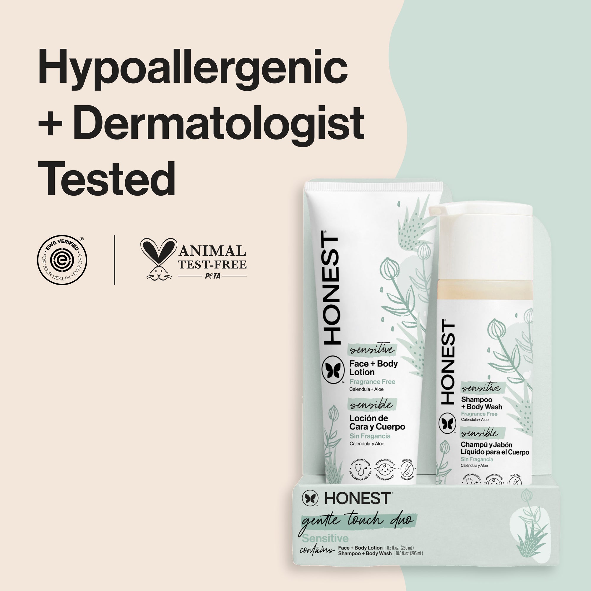 Alternative view of Shampoo + Lotion Duo, Sensitive