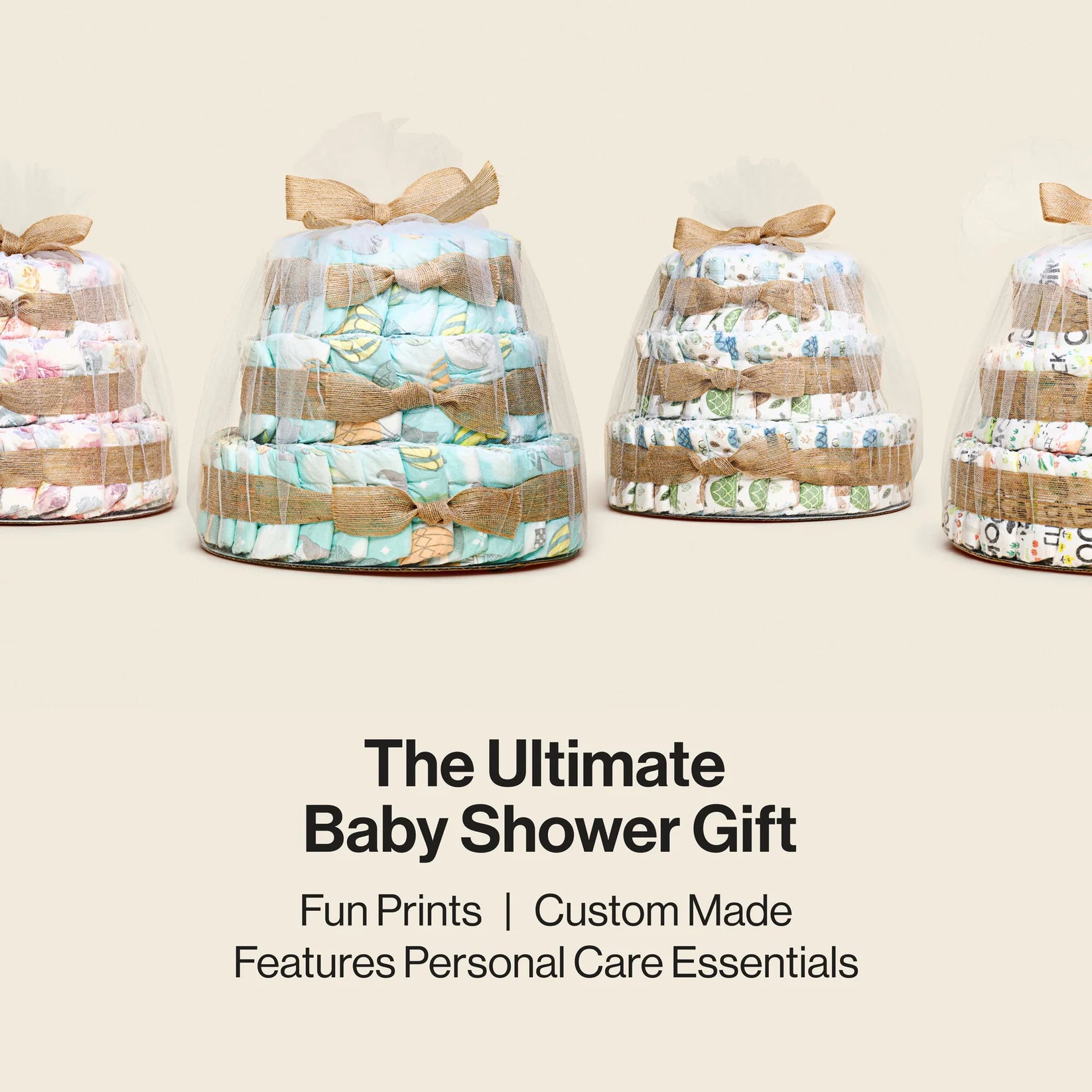 Alternative view of Diaper Cake, Above It All, Deluxe
